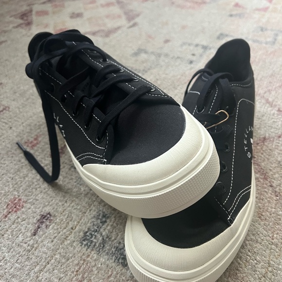 Adidas by Stella McCartney Black Sneakers black $100 - Picture 4 of 4